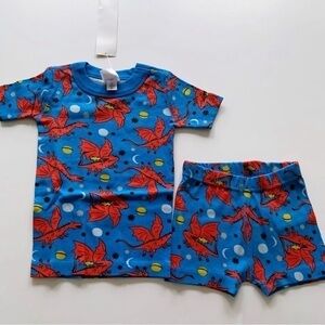 Hanna Andersson boys Space Dragons Short John Pajama 3T